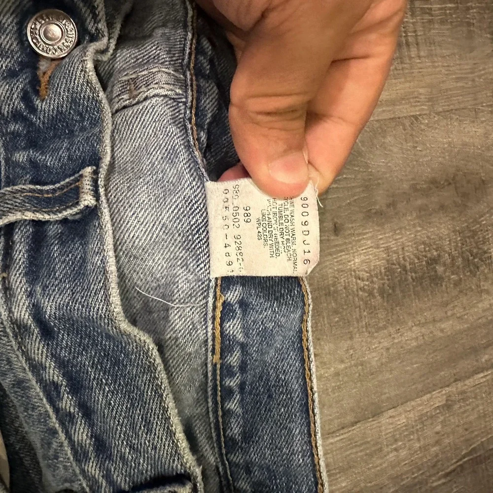 Levi's 550 Jeans Mens 36x32 Blue Relaxed Fit Baggy Wide Leg Distressed Y2K Denim